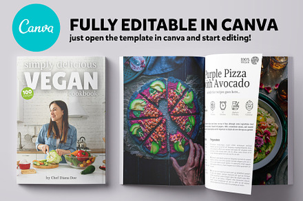 Canva Recipes CookBook Template, a Magazine Template by DeLaGranSiete