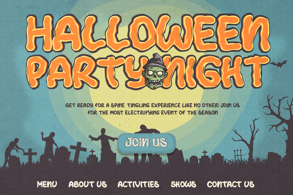 Spooky Zombie - Halloween Font, a Handwritten Font by Dharmas Foundry (Photo 4 of 13)