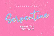 Serpentine Family, a Handwritten Font by supfonts (Thumbnail 1 of 6)