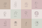 Minimalist Line Feminine Logos, a Decorative Illustration by Marylia (Thumbnail 2 of 9)