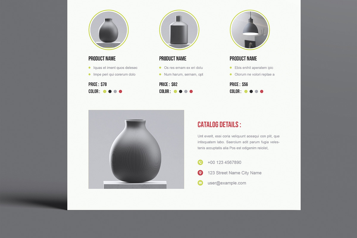 Modern Product Catalog Flyer, a Flyer Template by MightyDesign (Photo 3 of 8)