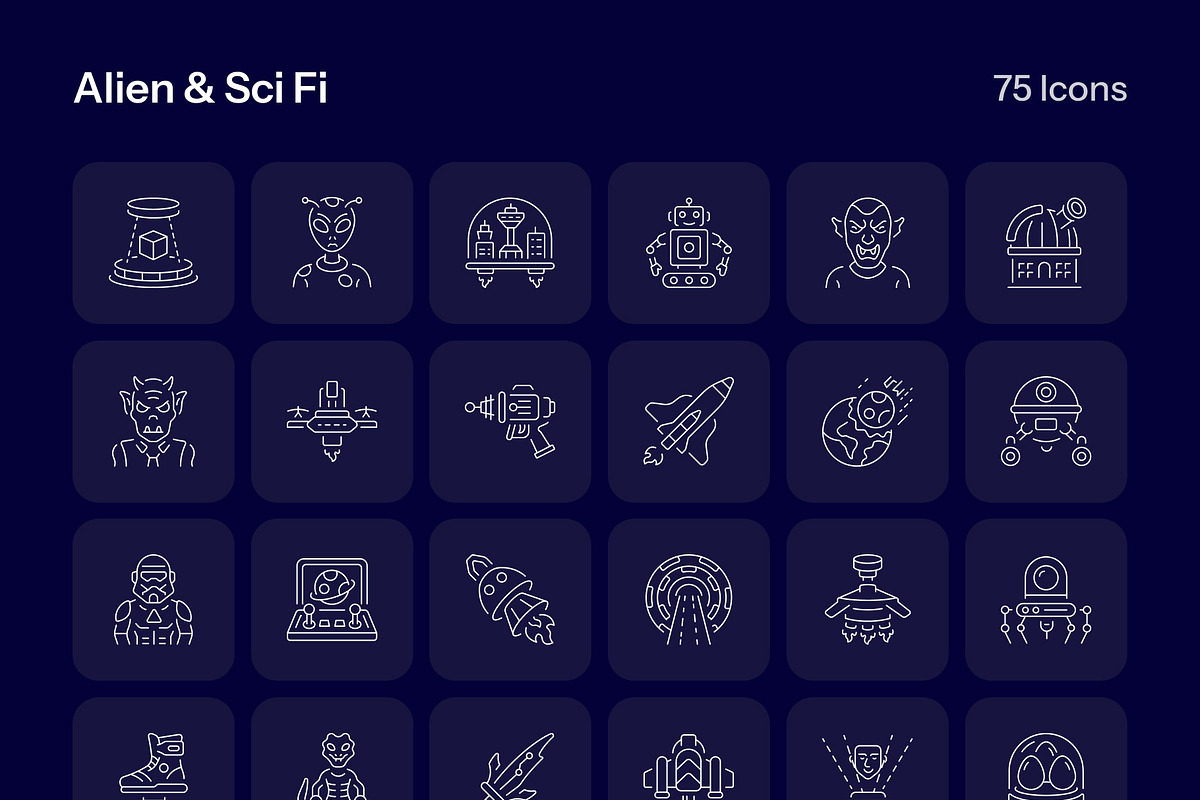 1700 Technology and Futuristic Icon, an Outline Icon by Prosymbols (Photo 24 of 30)