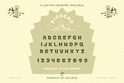 Picacho Display Font, a Sans Serif Font by Cactus Country (Thumbnail 6 of 6)