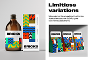 BRICKS-Geometric Pattern Collection, a Pattern Graphic by Katedsgn (Thumbnail 6 of 12)