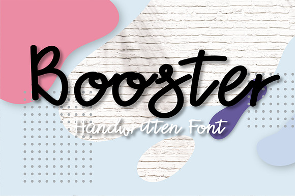 Booster font preview 5