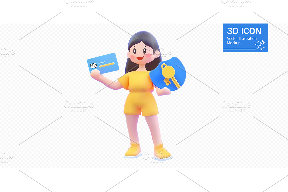 A colorful 3D vector illustration of, a Technology Illustration by ZinetroN