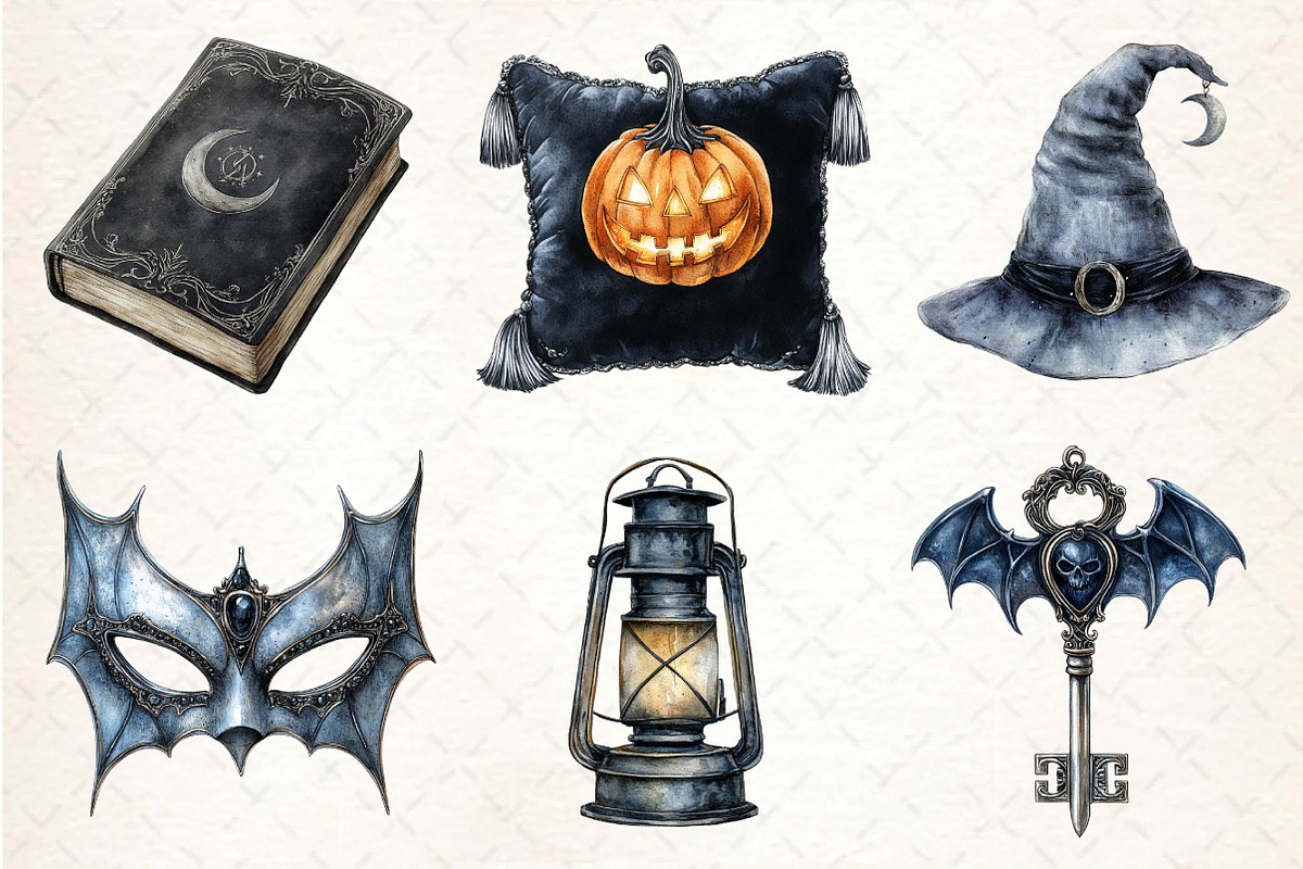 Dark halloween Sublimation Clipart, an Illustration by Dream Creation (Photo 7 of 7)