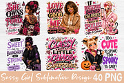 Sassy Girl Sublimation Bundle, a Seasonal Illustration by Rose Art (Thumbnail 2 of 7)