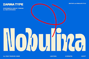 Nobulina - Experimental Display Font, a Sans Serif Font by Zarma Type (Thumbnail 1 of 16)