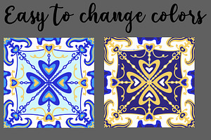 Majolica/Azulejos Tiles & Patterns