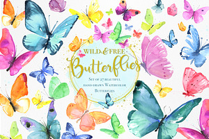 Watercolor Butterflies