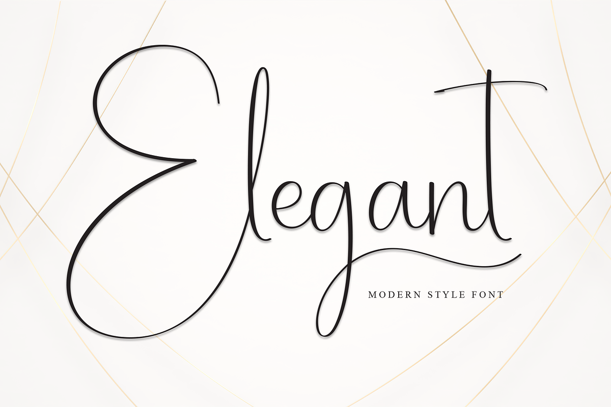 Elegant | Script Font, a Handwritten Font by Scratchones (Photo 1 of 9)
