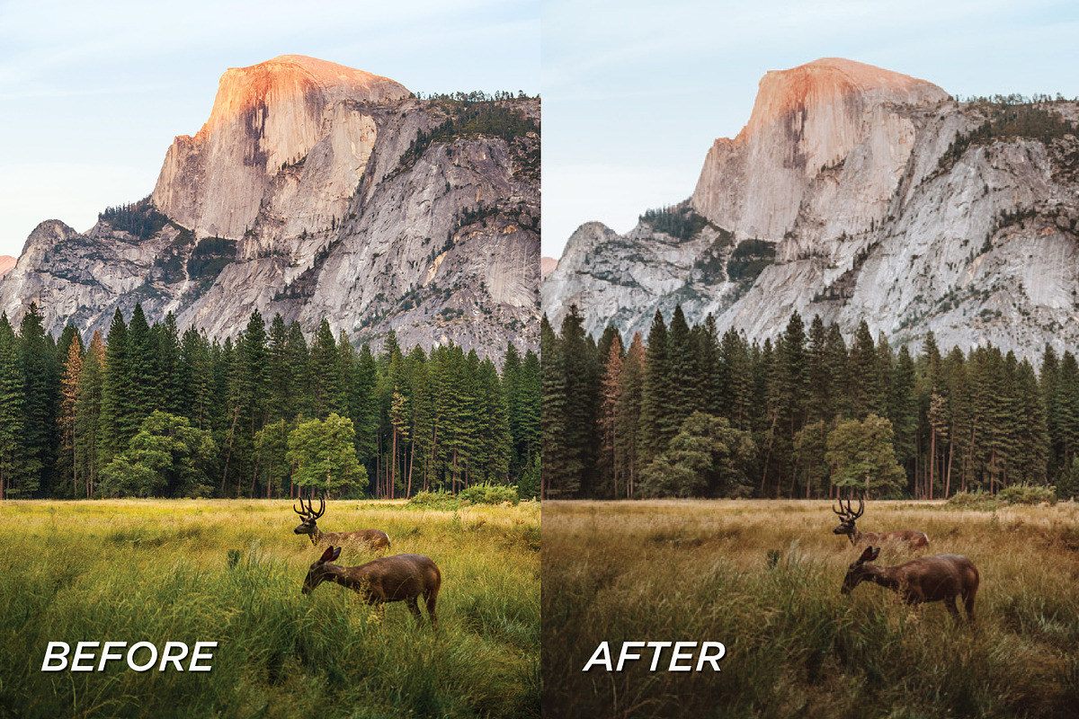 5 Yosemite Lightroom Presets, a Preset Add-On by TheWayfarerShoppe (Photo 4 of 7)