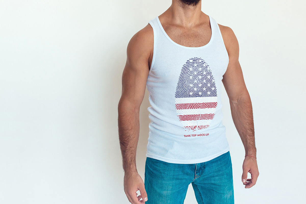 Tank-Top Mock-Up, a Shirt Mockup by Freeman Studio (Photo 5 of 9)