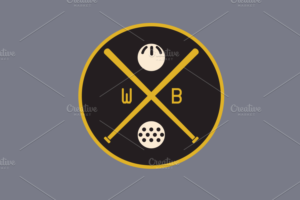 Wiffle Ball Sports Patch, a Sport Illustration by Ryder Doty