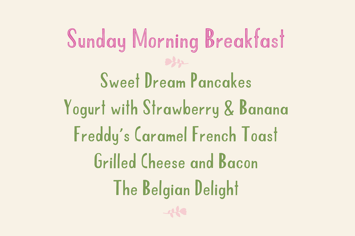 Avocado Desperado Font Set preview 4