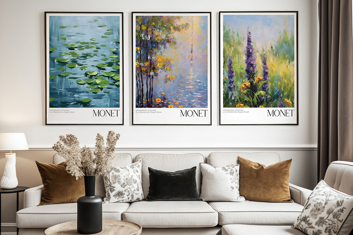 Art Poster Echoing Monet's Style, a Decorative Illustration by Vibrand Studio (Photo 10 of 14)