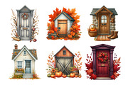 Autumn Door Clipart Bundle, an Illustration by Daily.Designs (Thumbnail 5 of 5)