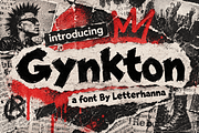 Gynkton: The Edgy Font, a Handwritten Font by Letterhanna Studio (Thumbnail 1 of 9)