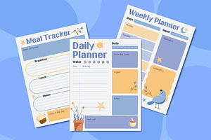 Daily And Weekly Planner, a Templates & Theme by studiogstock
