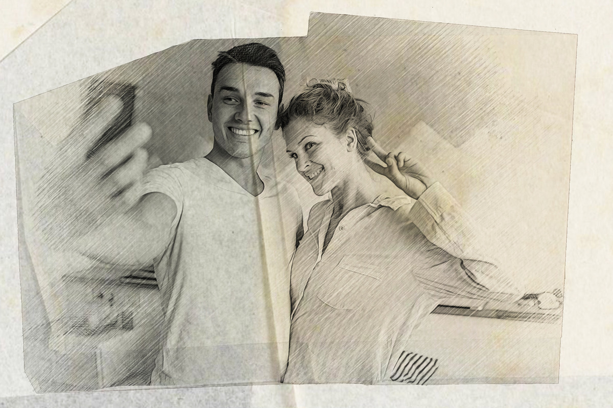Old Sketch Photoshop Template, an Action Add-On by 3d_model_tifotizi (Photo 5 of 5)