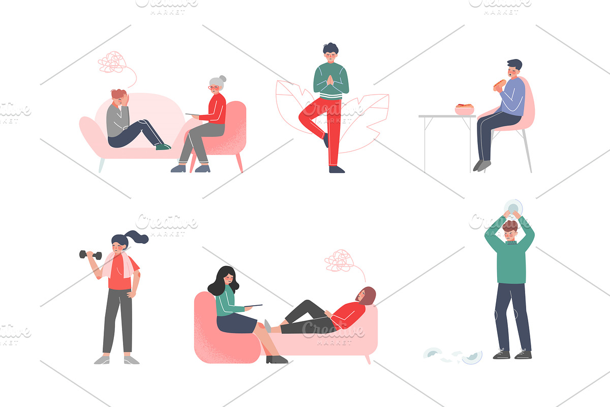 People Characters Caring about, a Person Illustration by TopVectors