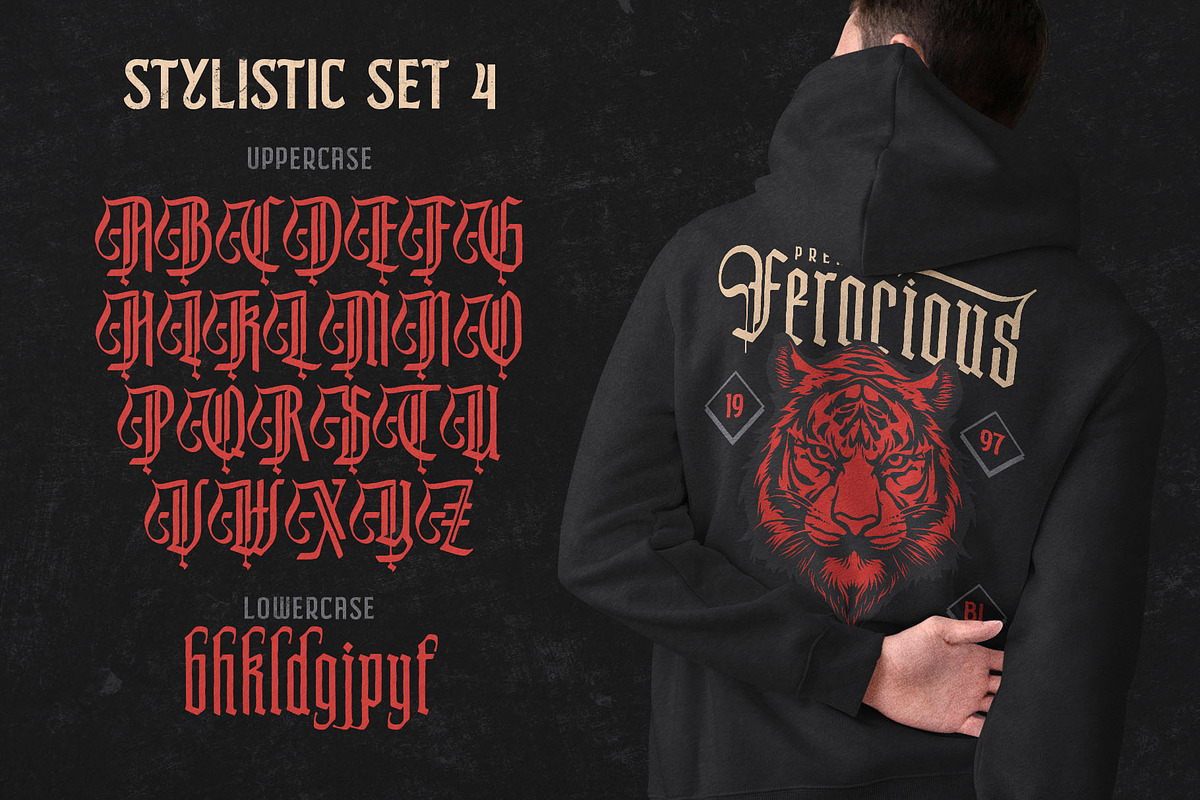 Wellfoge Blackletter Rough Font, a Blackletter Font by alit design (Photo 10 of 20)