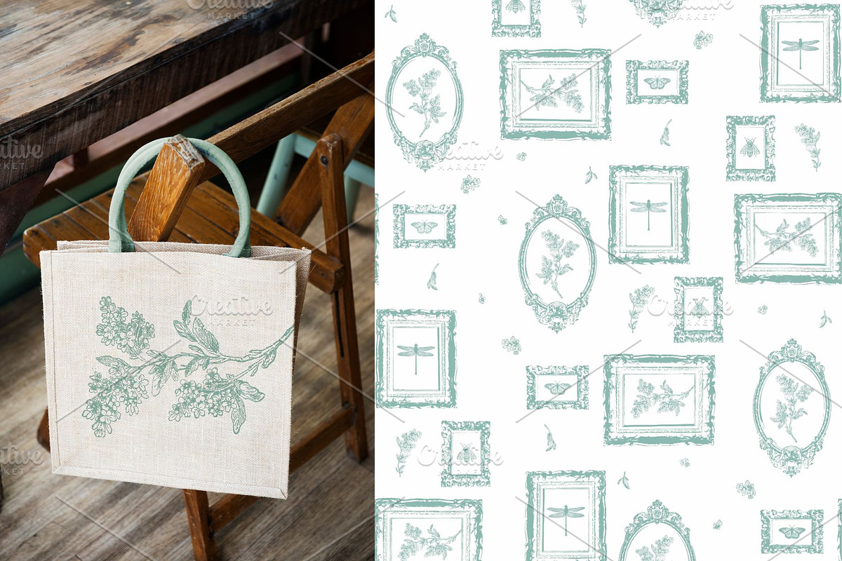 Garden Gallery: A Seamless Pattern, a Pattern Graphic by MouseGrey (Photo 8 of 10)