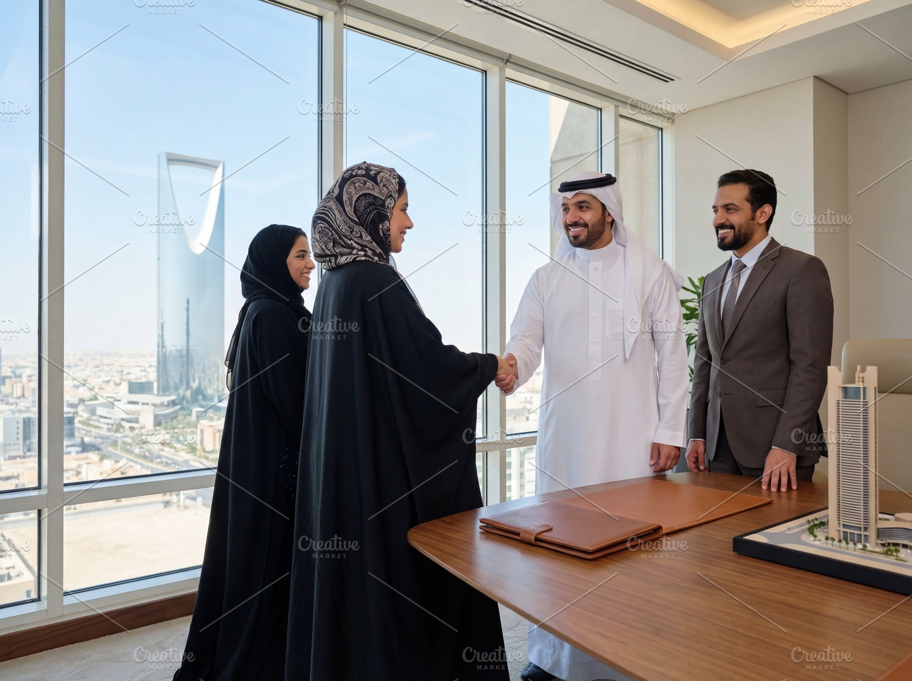 Saudi Businessman Working on Office, a Business Photo by Taiffco