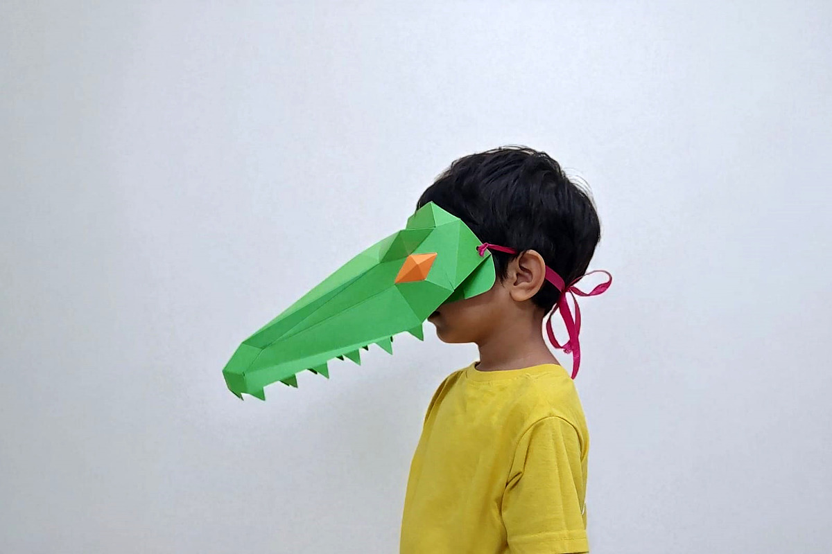 Mosasaurus Mask - 3d papercraft, an Animal 3D Model by PAPER amaze (Photo 1 of 9)