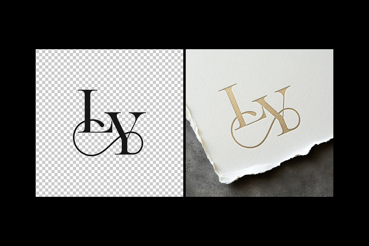 Gold Debossed Paper Logo Mockup, a Mockup by Design Squad (Photo 2 of 4)
