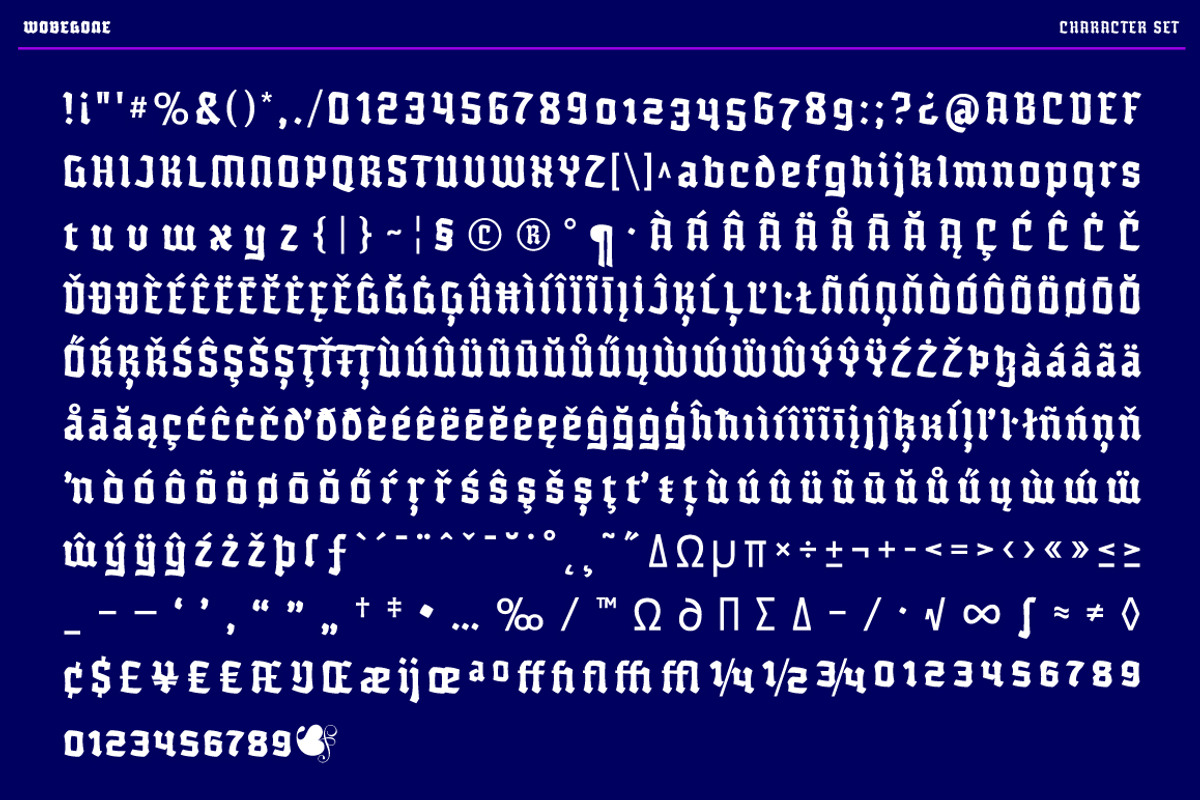Wobegone, a Blackletter Font by Typogama (Photo 14 of 14)