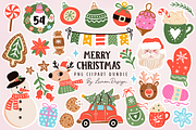 Merry Christmas PNG Clipart Bundle, a Seasonal Illustration by LemonDesign (Thumbnail 1 of 4)