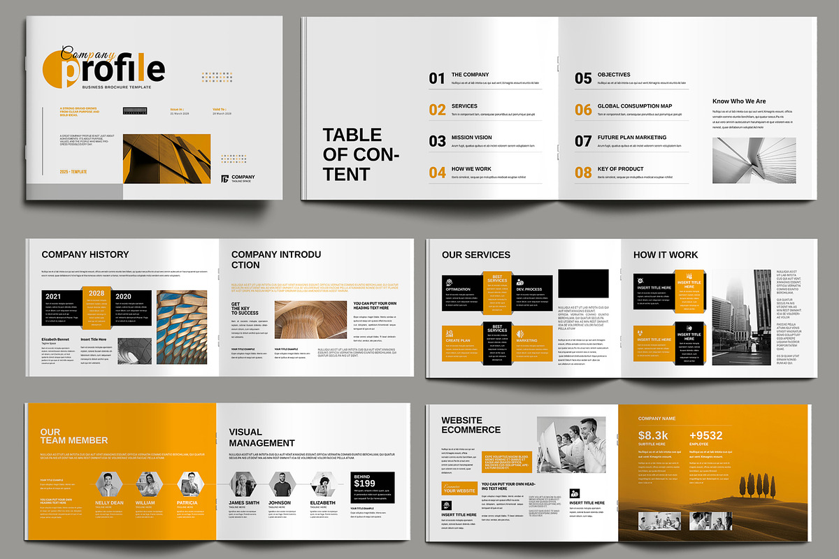 Company Profile Template Design, a Brochure Template by MightyDesign (Photo 2 of 6)