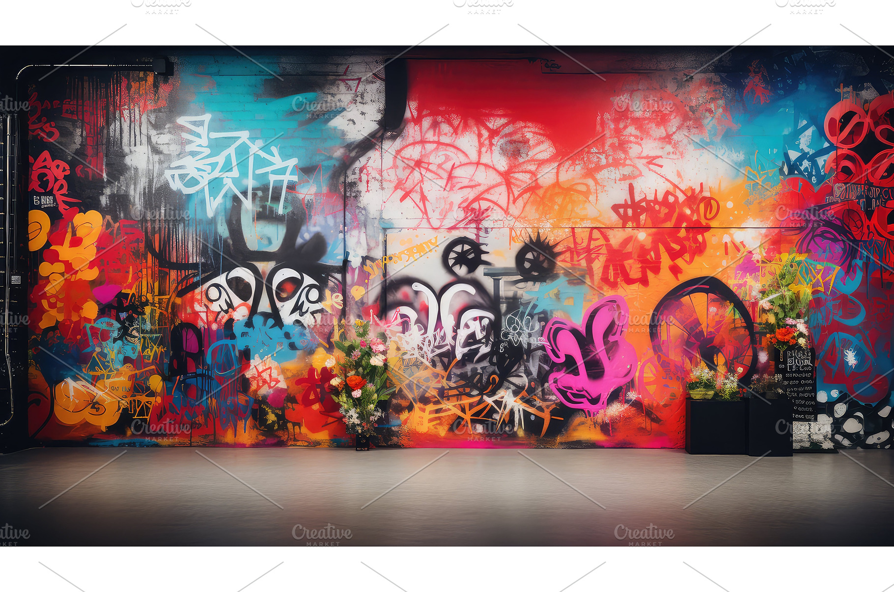 blank wall studio background ai, an Abstract Photo by pikepicture