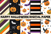 Happy Halloween Digital Paper Backgr, a Pattern Graphic by Libby Wishes (Thumbnail 1 of 3)
