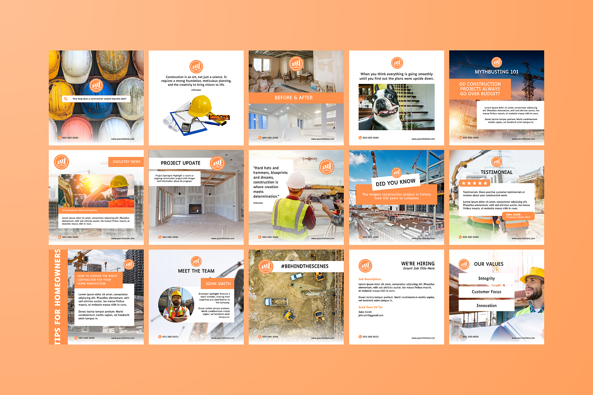 Construction Social Media, a Social Media Template by Sincerely Media (Photo 8 of 9)