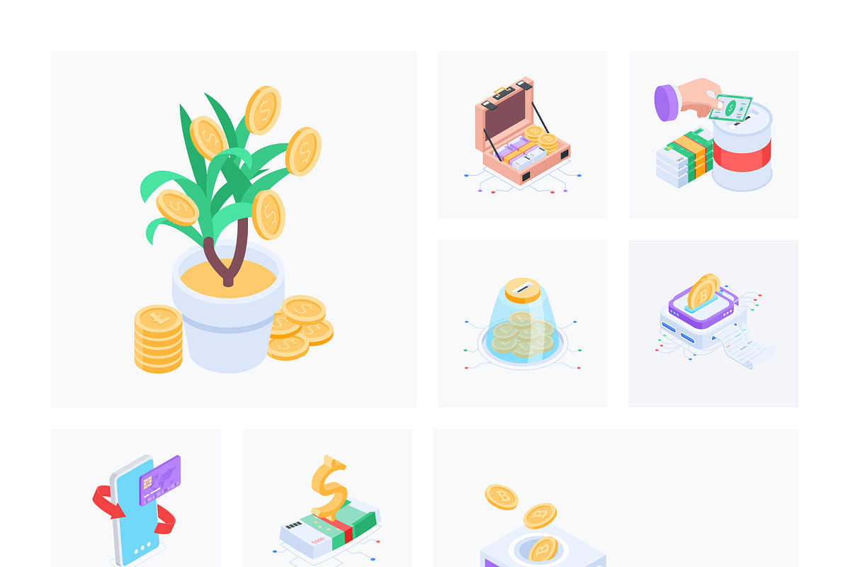 Animated Finance and Money Icons, a Duotone Icon by Vectors Market (Photo 9 of 10)