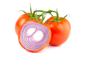 Tomatoe with onion inside, a Food & Drink Photo by BOOCYS
