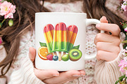 Ice Cream Watercolor Cliparts, an Illustration by RobertsArt (Thumbnail 3 of 8)