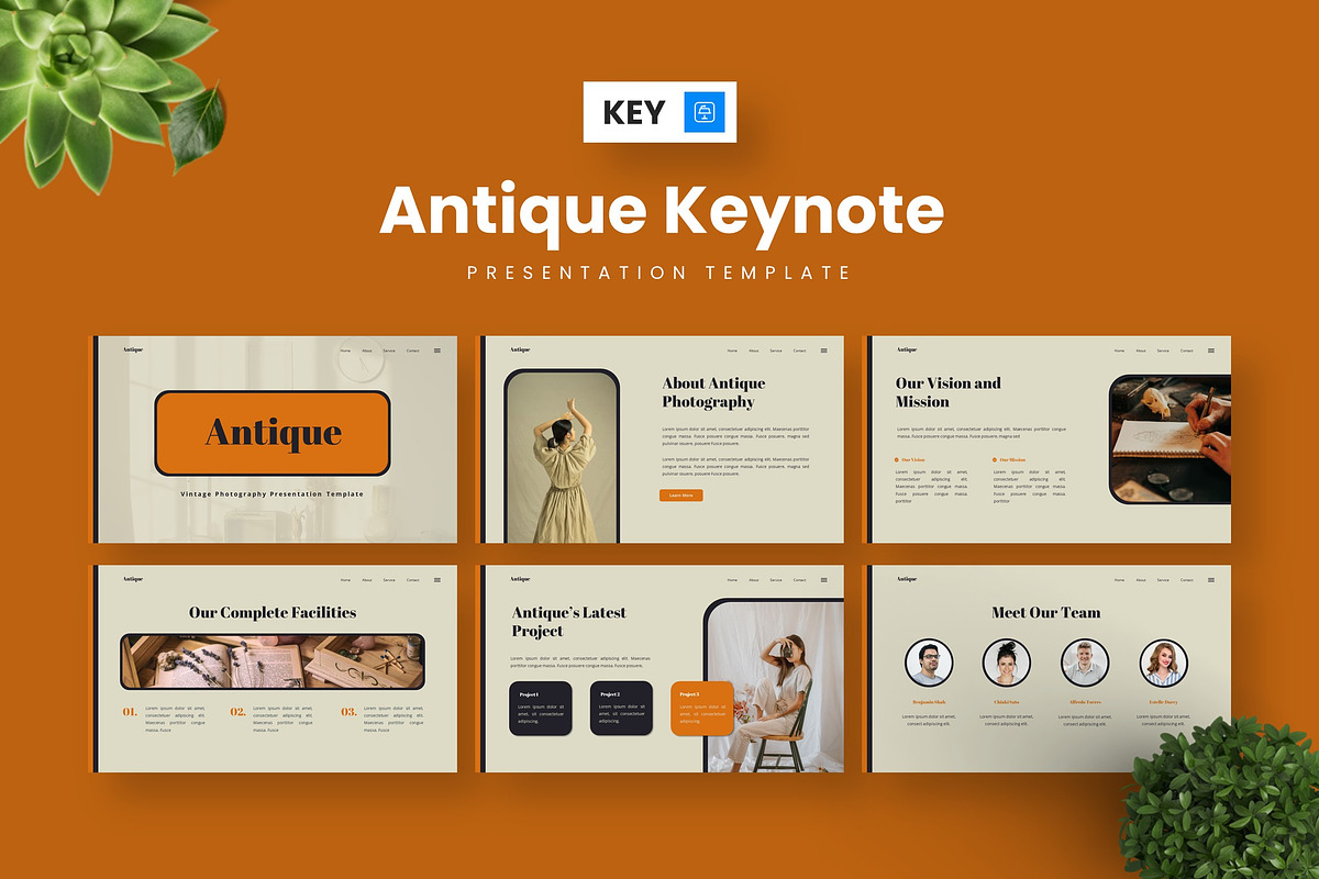 Antique - Keynote Templates, a Presentation Template by Deepslide Studio (Photo 4 of 6)