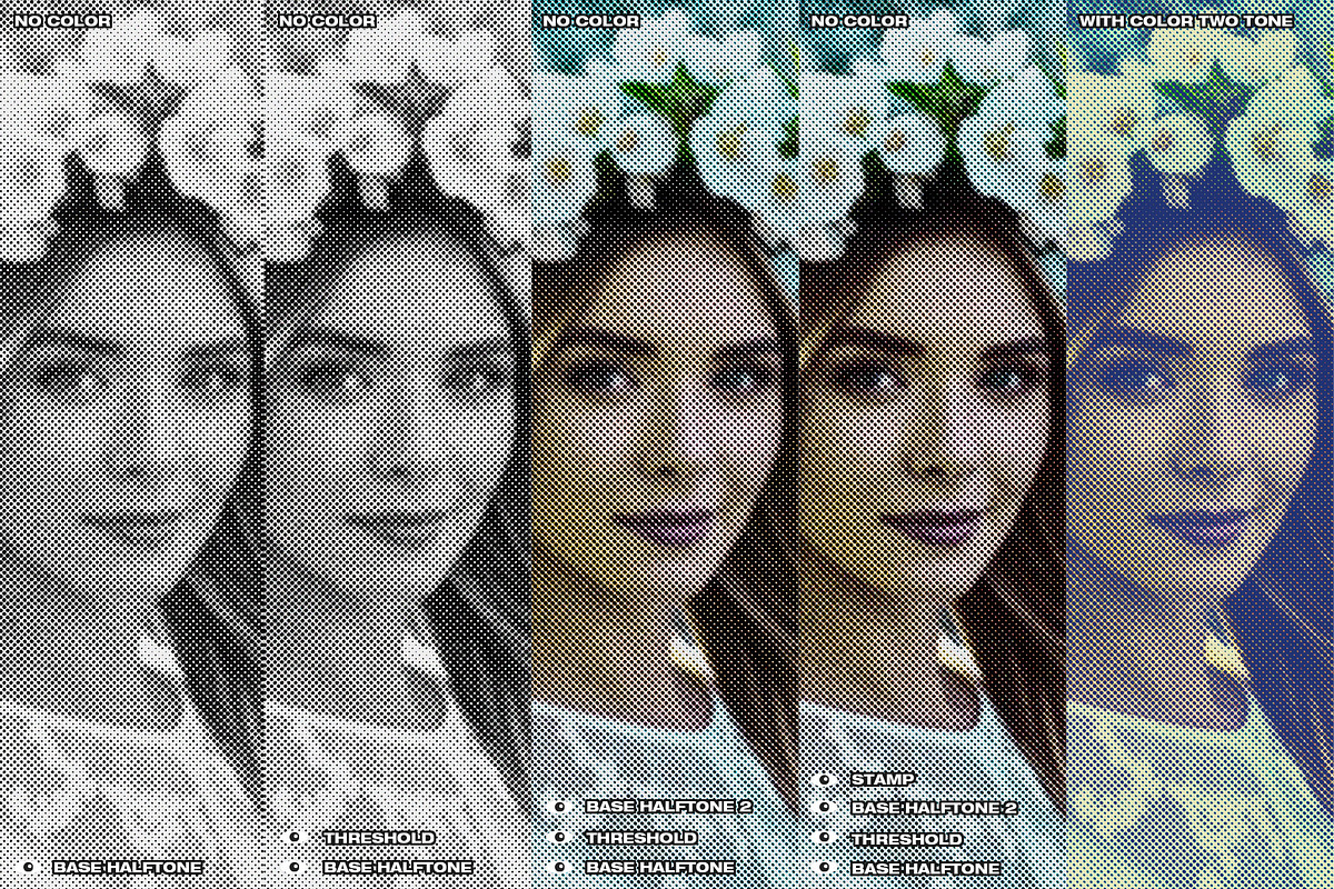 Misprint Halftone Texture, an Action Add-On by DaldSgh (Photo 2 of 14)