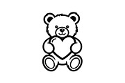 Cute Teddy Bear Love Vector Bundle, an Illustration by Designs_River (Thumbnail 11 of 51)