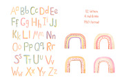 Watercolor Rainbow Alphabet Set, an Education Illustration by MayaNavits (Thumbnail 2 of 7)