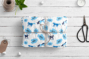 Christmas horse pattern eps, a Pattern Graphic by Lucyinyourheart (Thumbnail 6 of 10)
