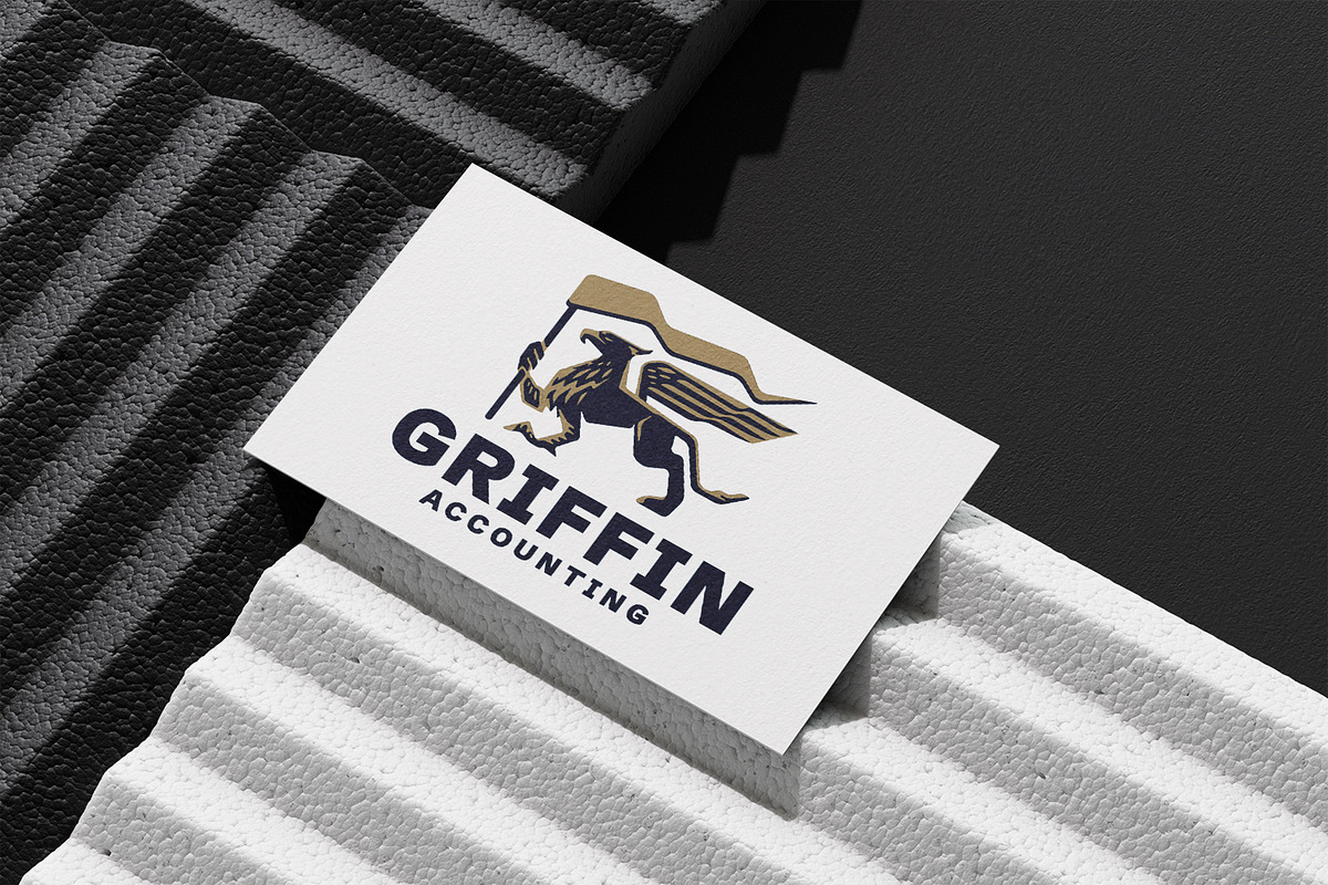 Majestic Griffin Holding a Flag Logo, a Branding & Logo Template by Suhandi (Photo 4 of 4)