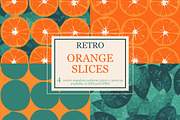 Retro Orange Slices Bundle, a Wallpaper Graphic by Mintpoptrend (Thumbnail 1 of 7)