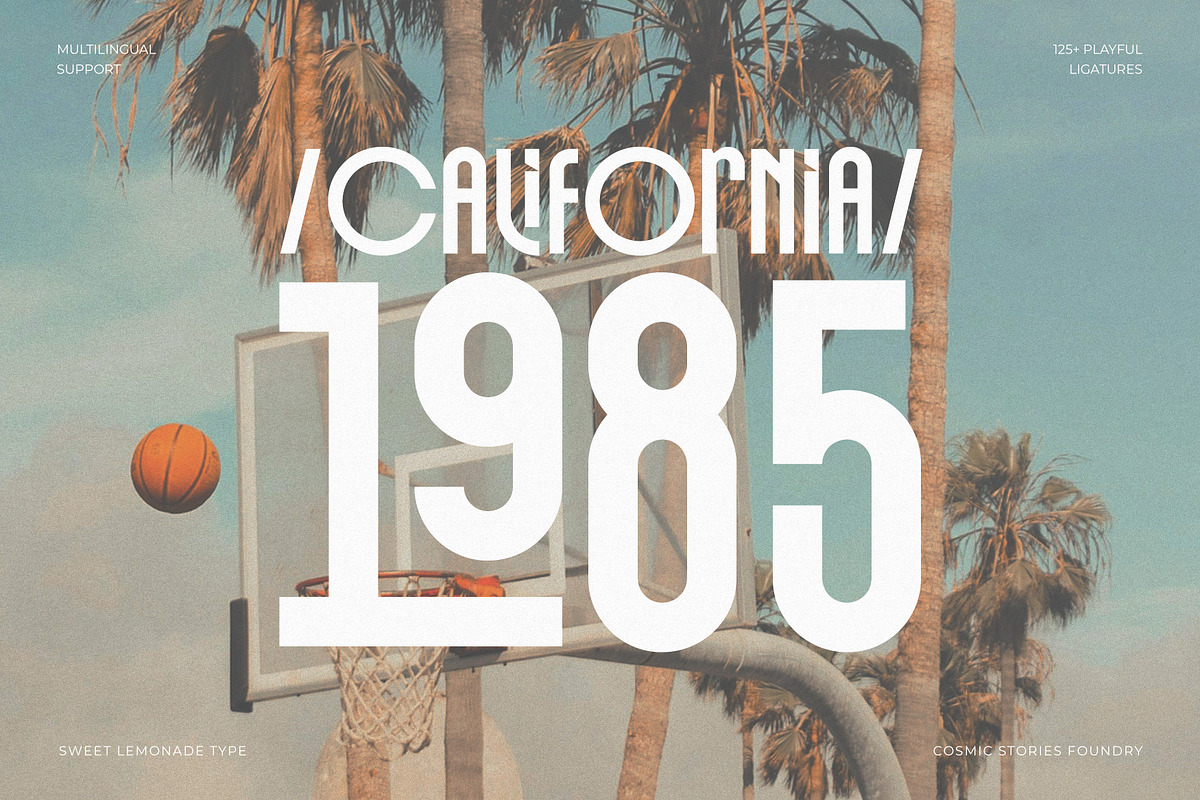 Sweet Lemonade Display Ligature Font, a Sans Serif Font by Cosmic Stories Foundry (Photo 13 of 25)