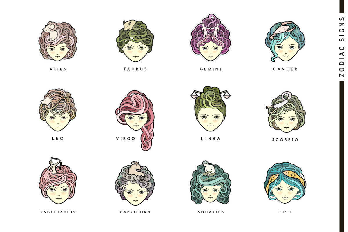 Zodiac signs., a Graphic by Luba Vega (Photo 13 of 14)