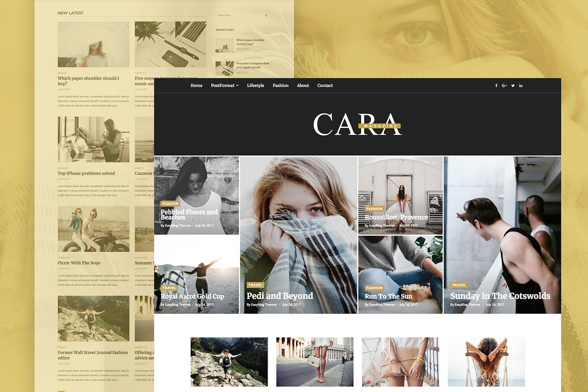 Cara - Magazine WordPress Theme, a WordPress Template by EasyBlog Themes (Photo 2 of 4)